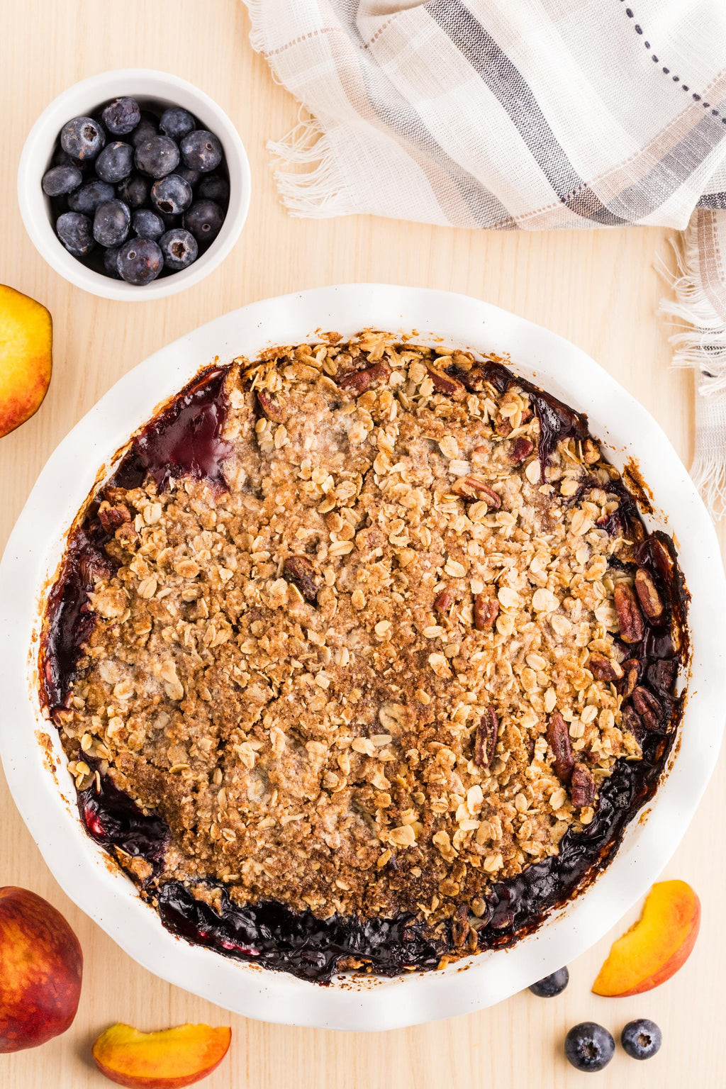 Peach Blueberry Crisp