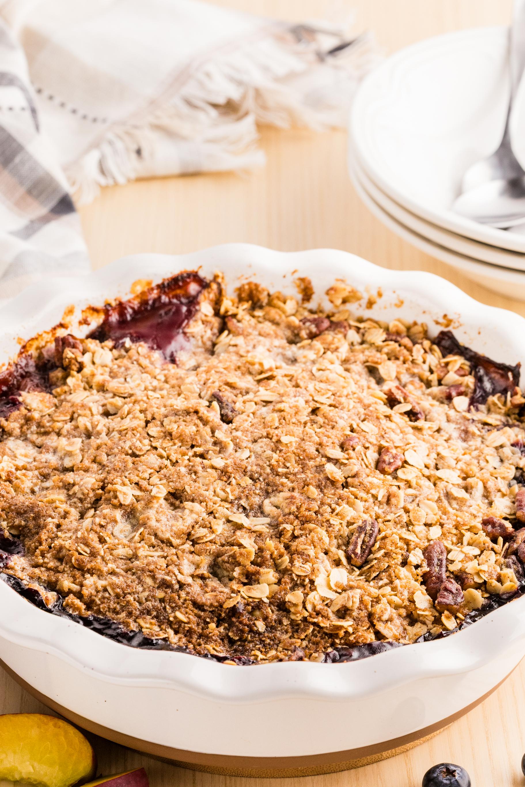 Peach Blueberry Crisp