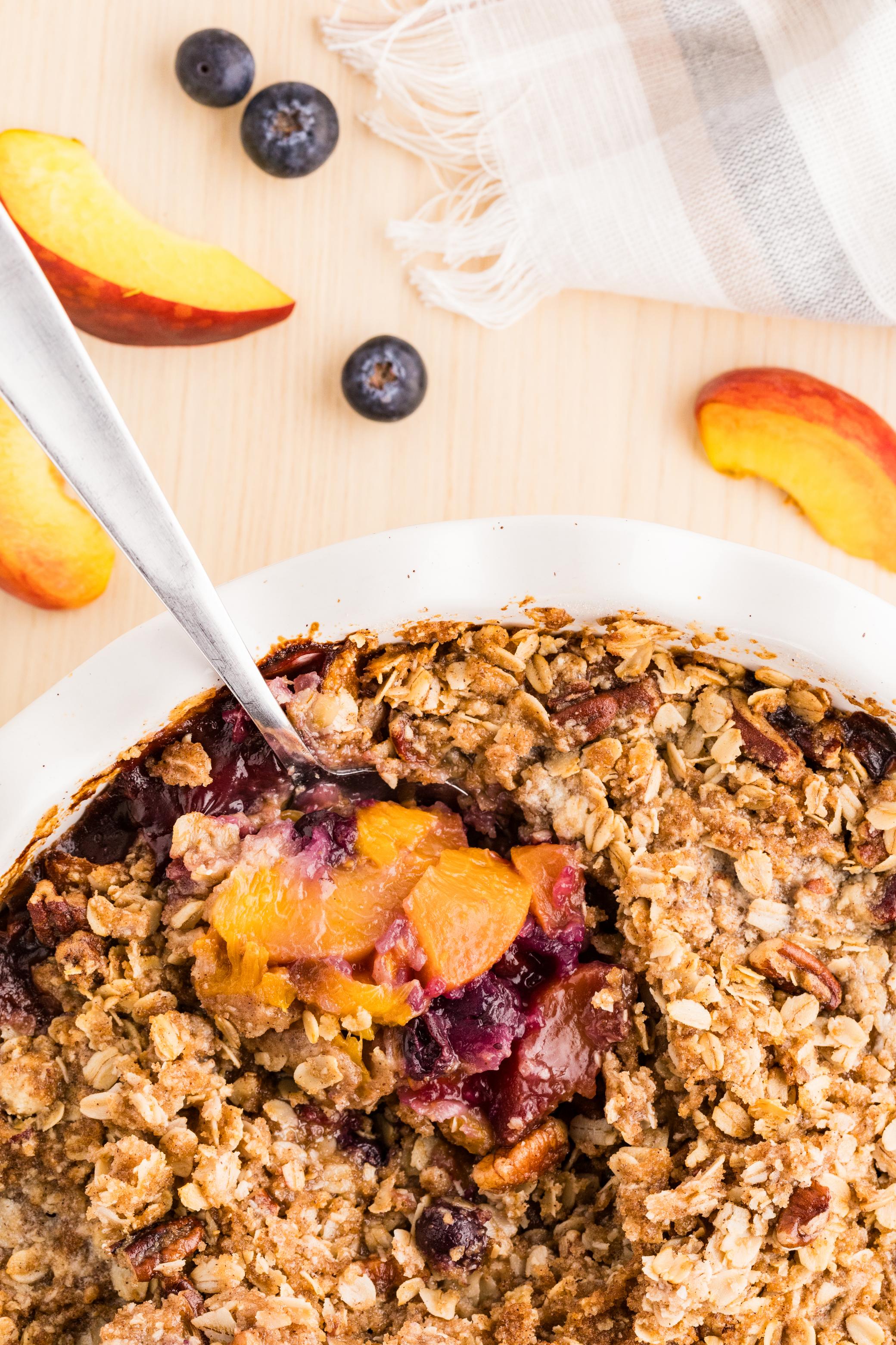 Peach Blueberry Crisp