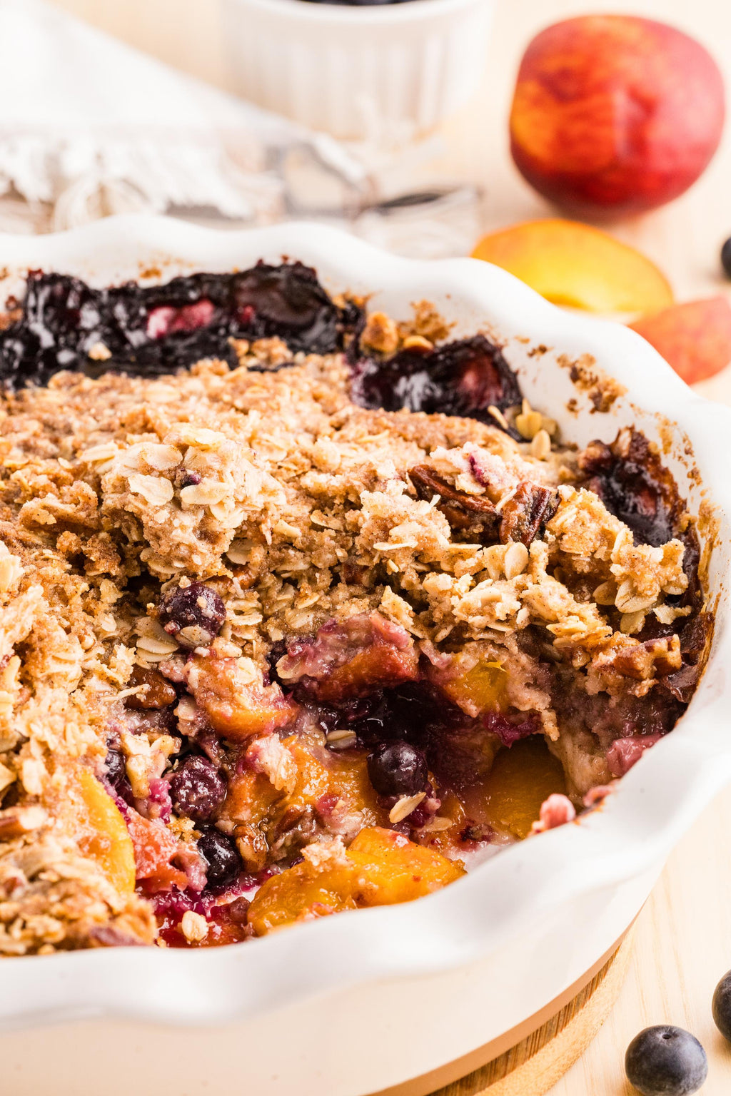 Peach Blueberry Crisp