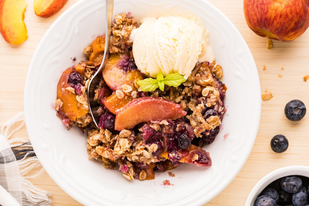 Peach Blueberry Crisp