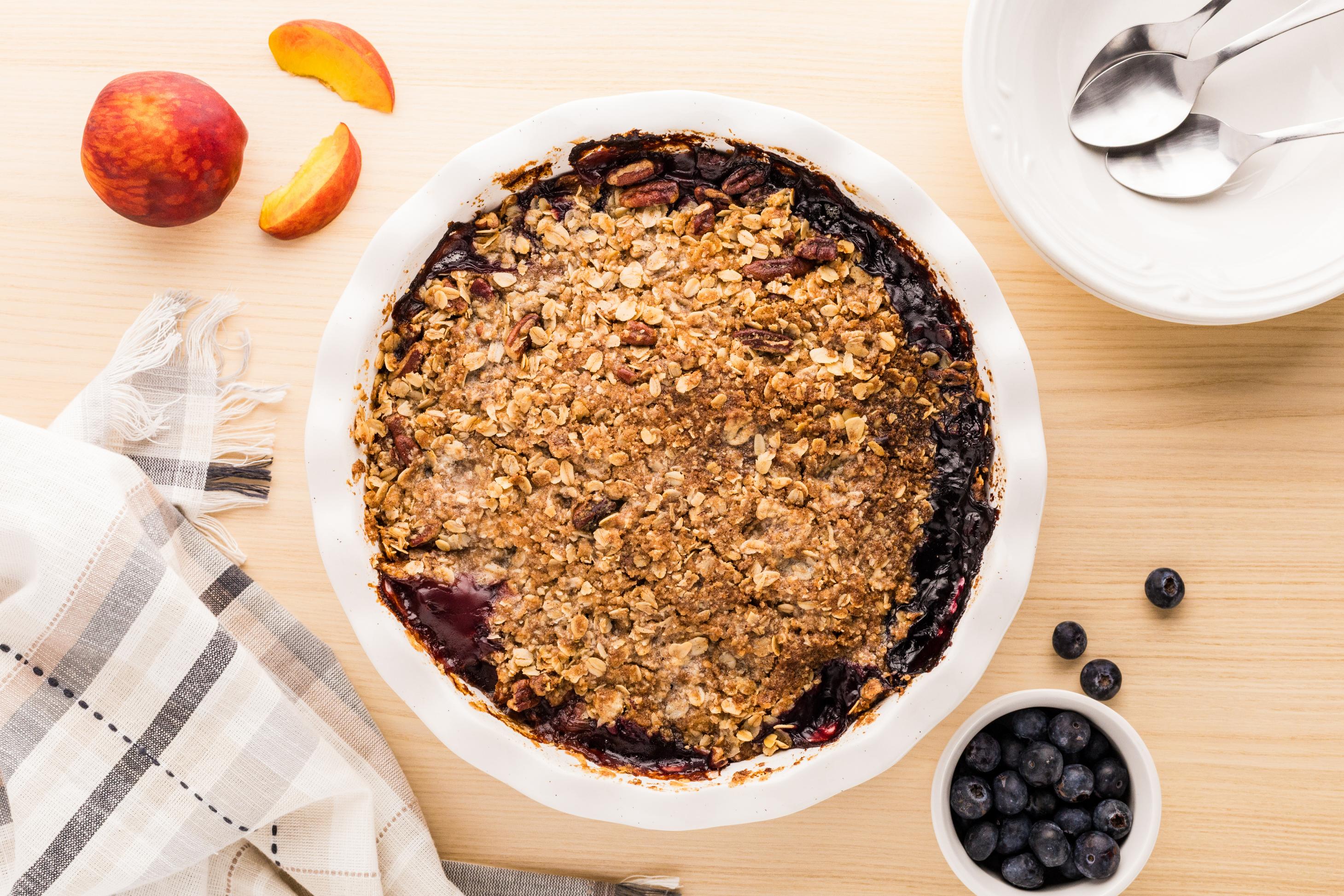 Peach Blueberry Crisp