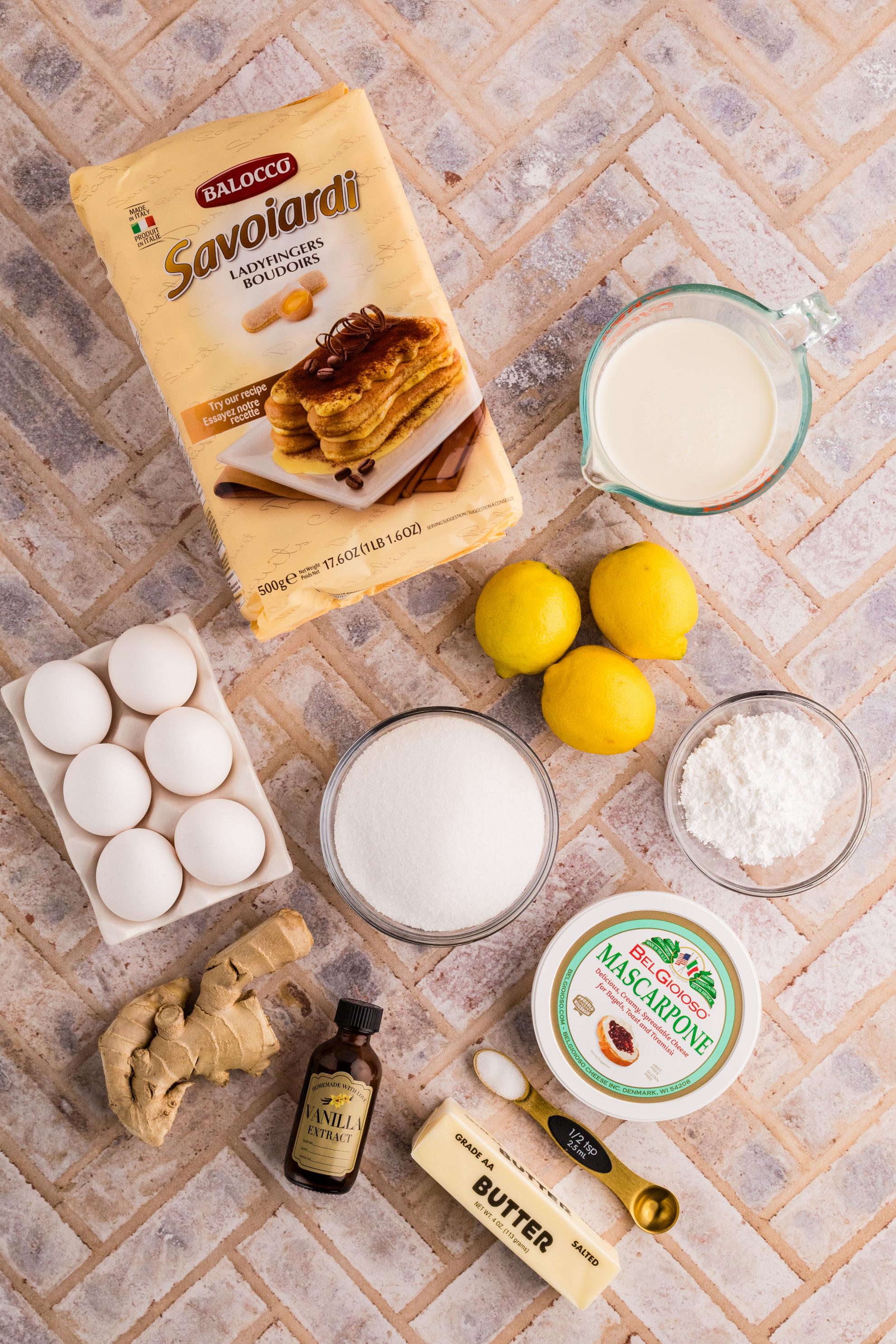 Lemon Ginger Tiramisu