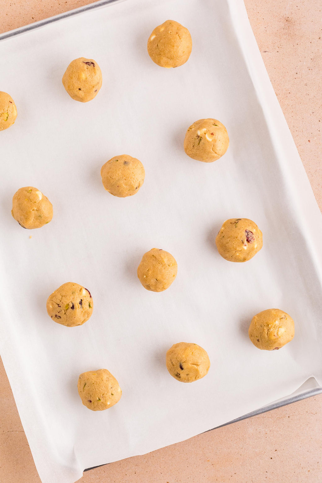 White Chocolate Cranberry Pistachio Cookies