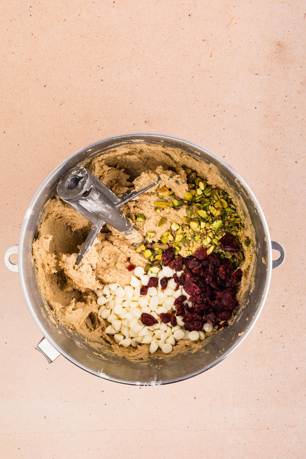 White Chocolate Cranberry Pistachio Cookies