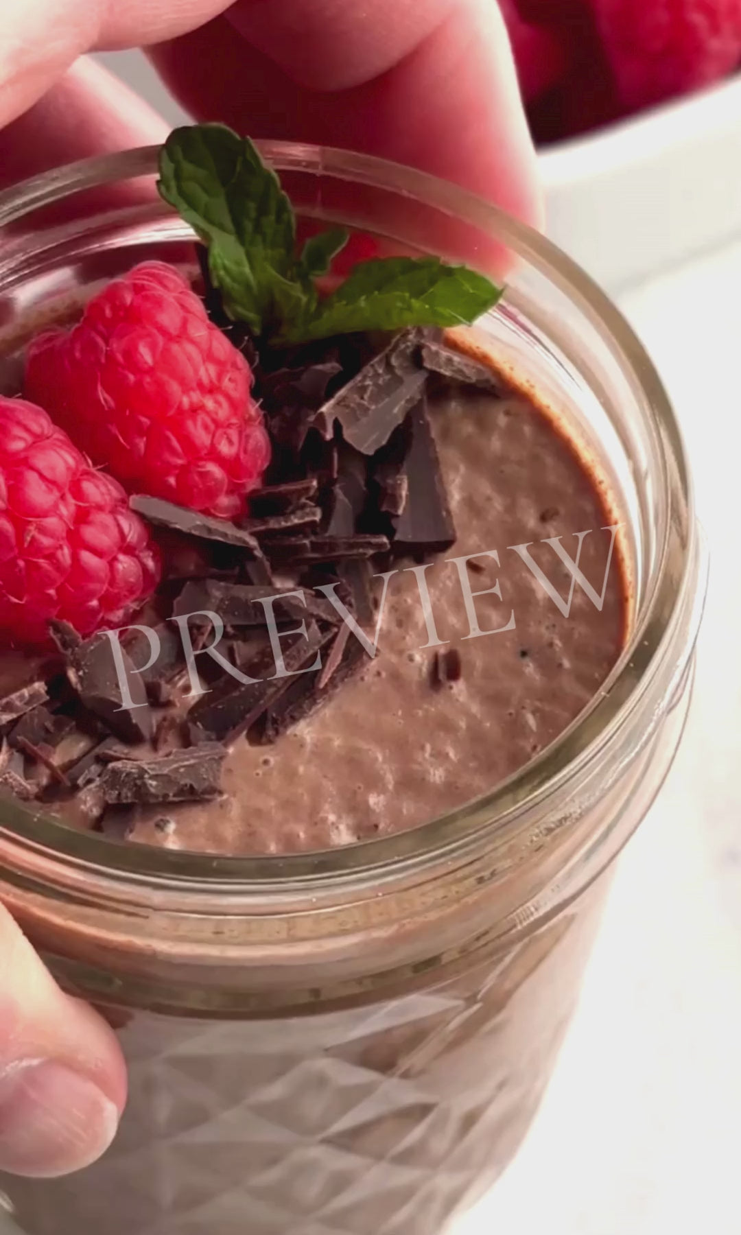 Chocolate Chia Pudding + Optional Reel