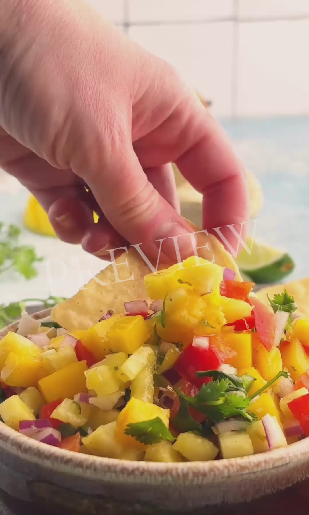 Mango Pineapple Salsa + Optional 16sec Reel